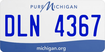 MI license plate DLN4367
