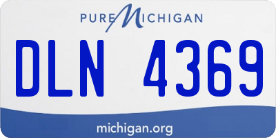 MI license plate DLN4369