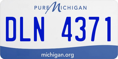 MI license plate DLN4371