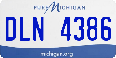 MI license plate DLN4386