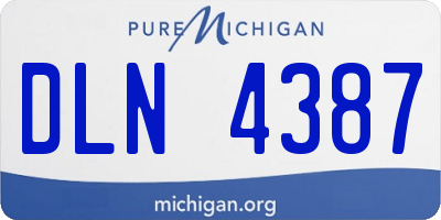 MI license plate DLN4387