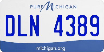 MI license plate DLN4389