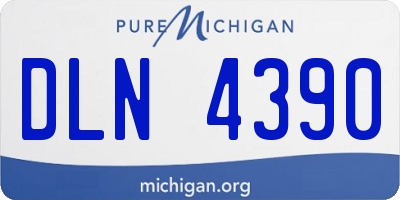 MI license plate DLN4390