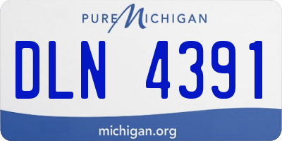 MI license plate DLN4391