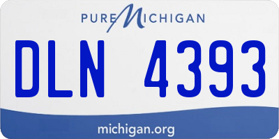 MI license plate DLN4393