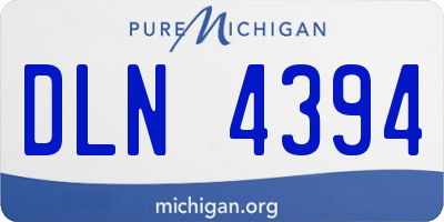 MI license plate DLN4394