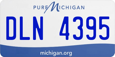 MI license plate DLN4395
