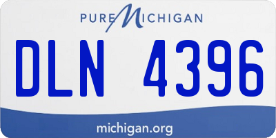 MI license plate DLN4396