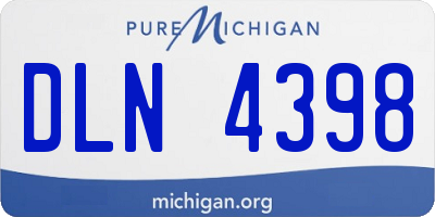 MI license plate DLN4398