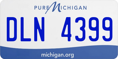 MI license plate DLN4399