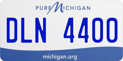 MI license plate DLN4400