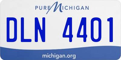 MI license plate DLN4401