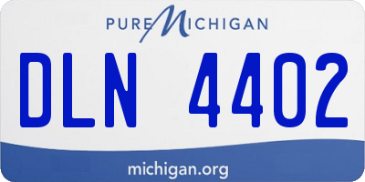 MI license plate DLN4402