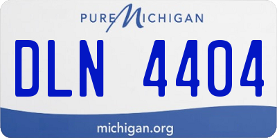 MI license plate DLN4404