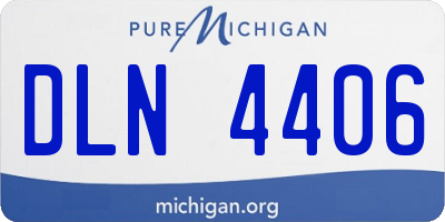 MI license plate DLN4406