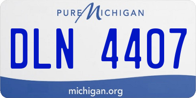 MI license plate DLN4407