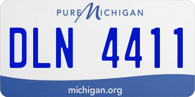 MI license plate DLN4411