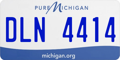 MI license plate DLN4414