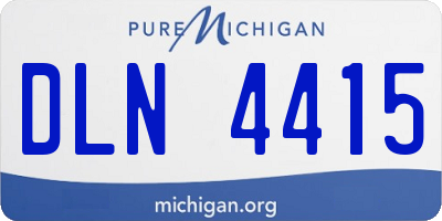 MI license plate DLN4415