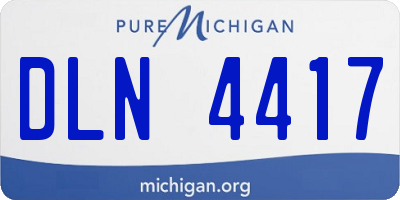 MI license plate DLN4417