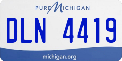 MI license plate DLN4419