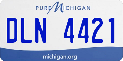 MI license plate DLN4421