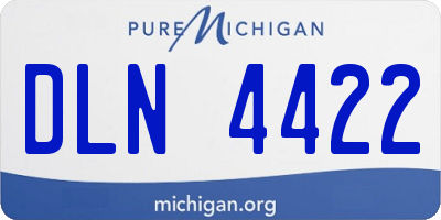 MI license plate DLN4422