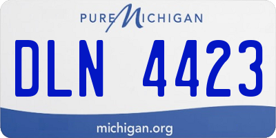 MI license plate DLN4423