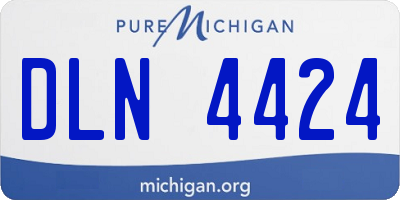 MI license plate DLN4424