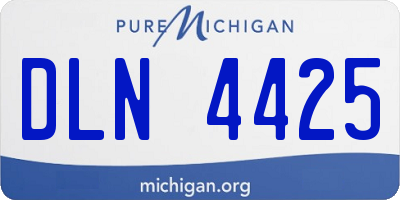 MI license plate DLN4425