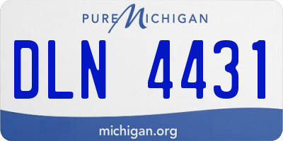 MI license plate DLN4431