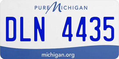 MI license plate DLN4435