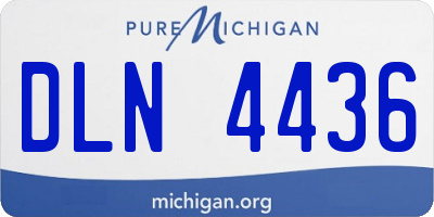 MI license plate DLN4436