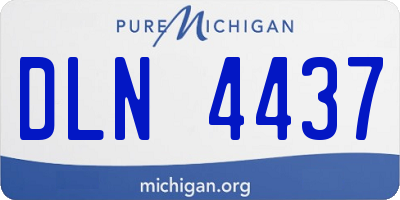 MI license plate DLN4437