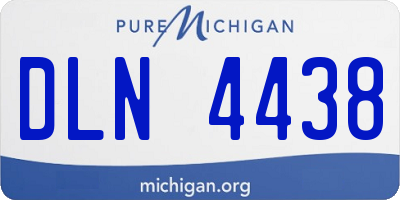 MI license plate DLN4438