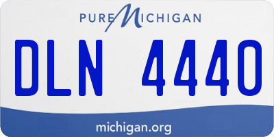 MI license plate DLN4440
