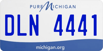 MI license plate DLN4441