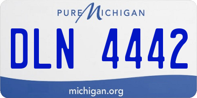 MI license plate DLN4442