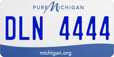 MI license plate DLN4444