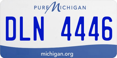 MI license plate DLN4446