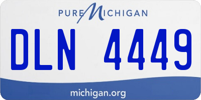 MI license plate DLN4449