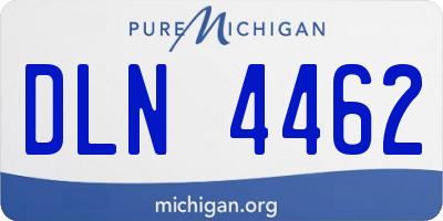 MI license plate DLN4462