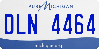 MI license plate DLN4464