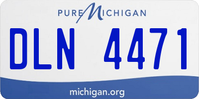 MI license plate DLN4471