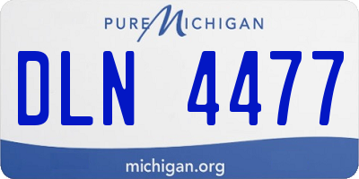 MI license plate DLN4477