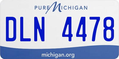 MI license plate DLN4478