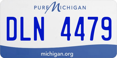 MI license plate DLN4479