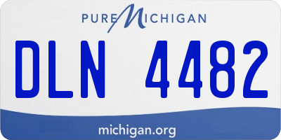 MI license plate DLN4482