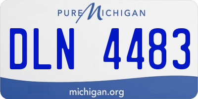 MI license plate DLN4483