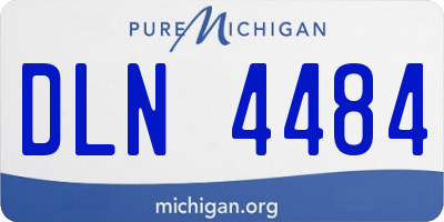 MI license plate DLN4484